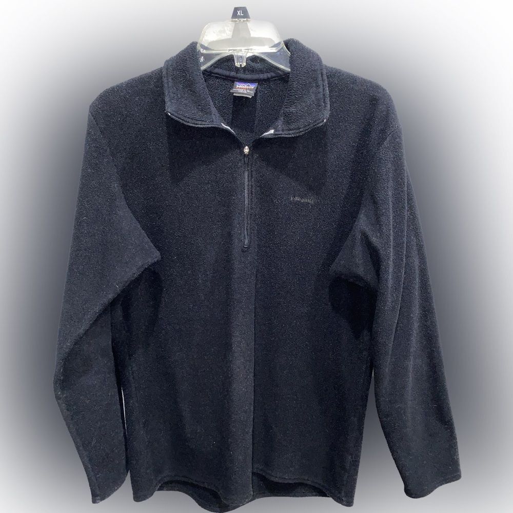 Patagonia Capilene Black Fleece 1/4 Zip Pullover Sweatshirt Women’s Size Medium